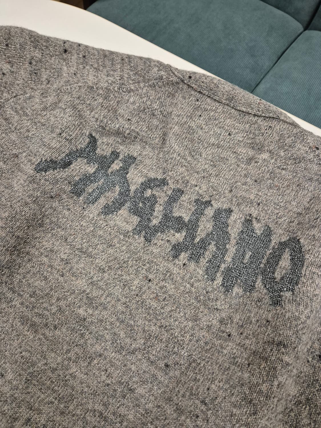 24 FW 마리아노 그랜파 가디건 그레이 M(컬렉션 제품) 상품이미지4