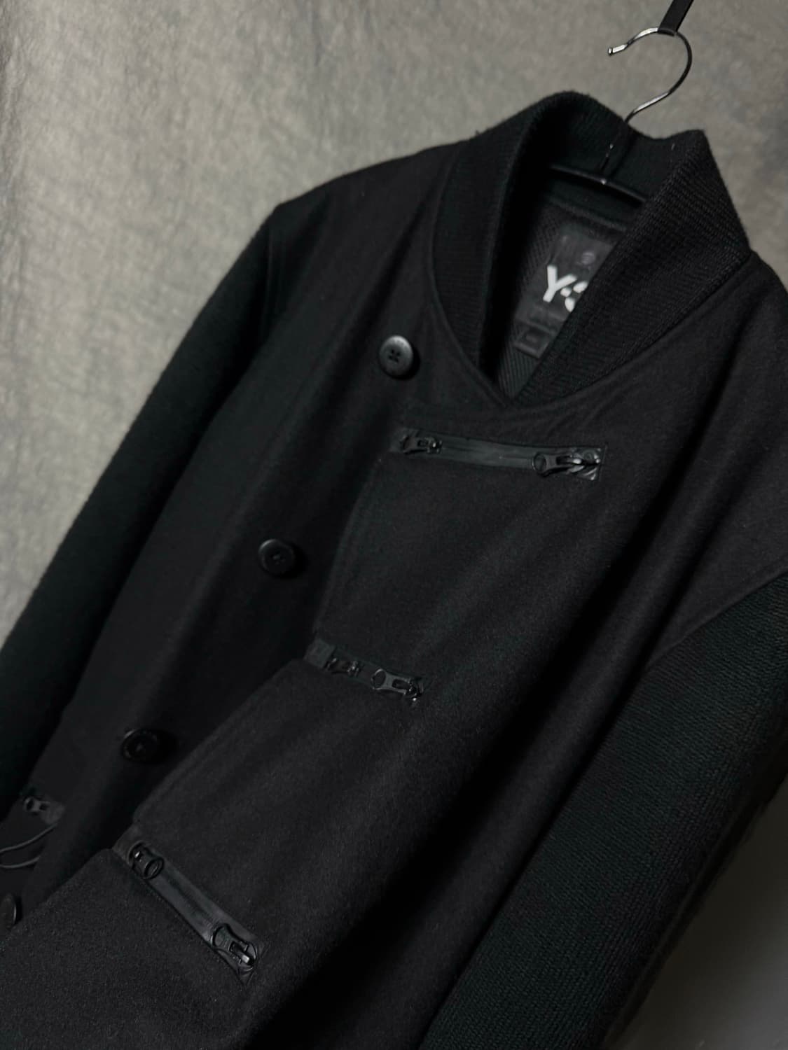 Y-3 Multi-Zip Asymmetric Wool Coat  상품이미지6