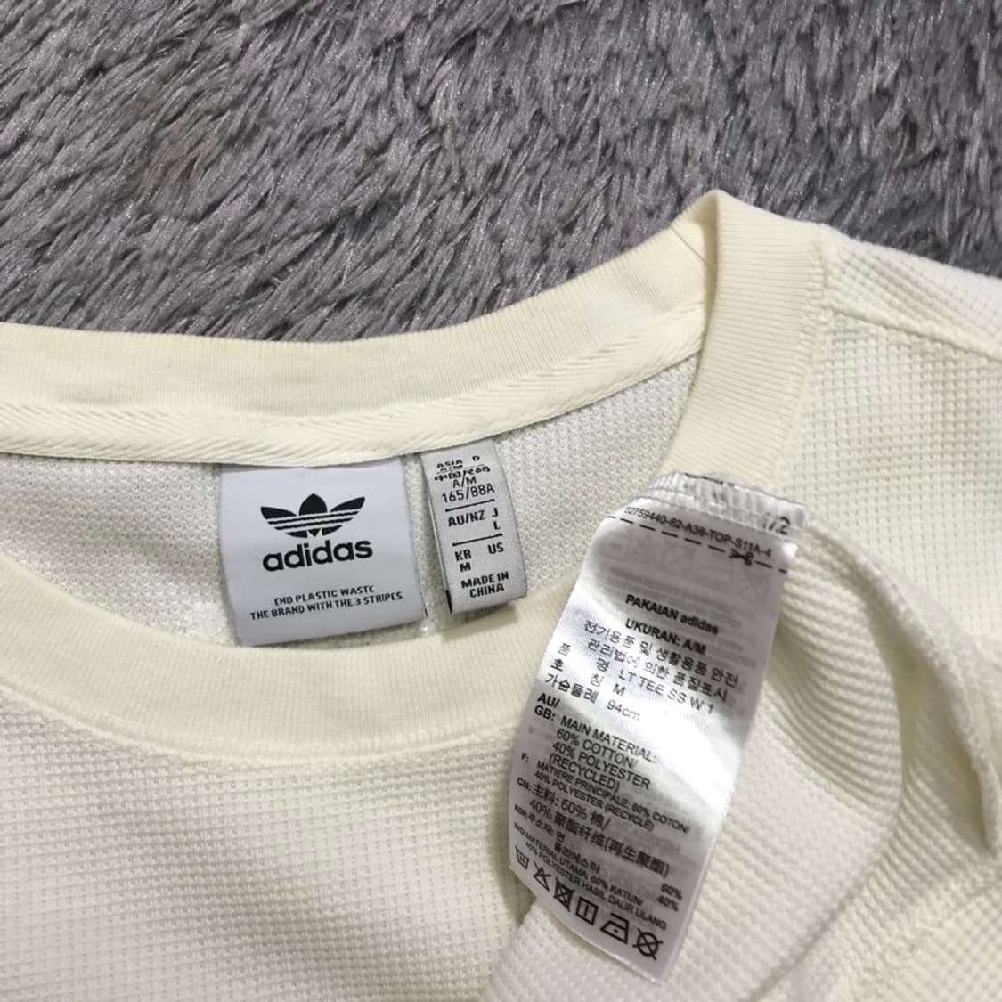 [[여성 M] 아디다스(ADIDAS) 클로버 슬리브 반팔티@538 상품이미지7