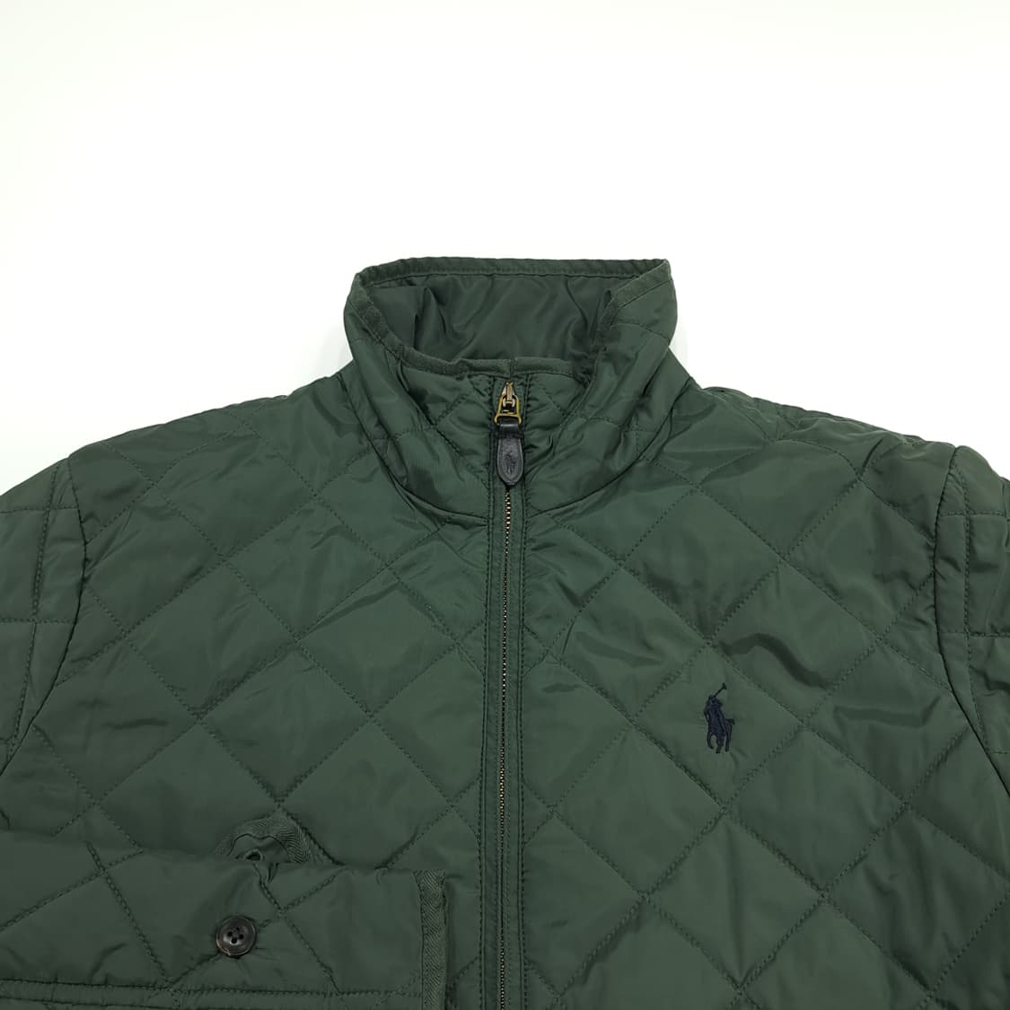 CN656W L 폴로 랄프로렌 포레스트그린 퀄팅 자켓 상품이미지3