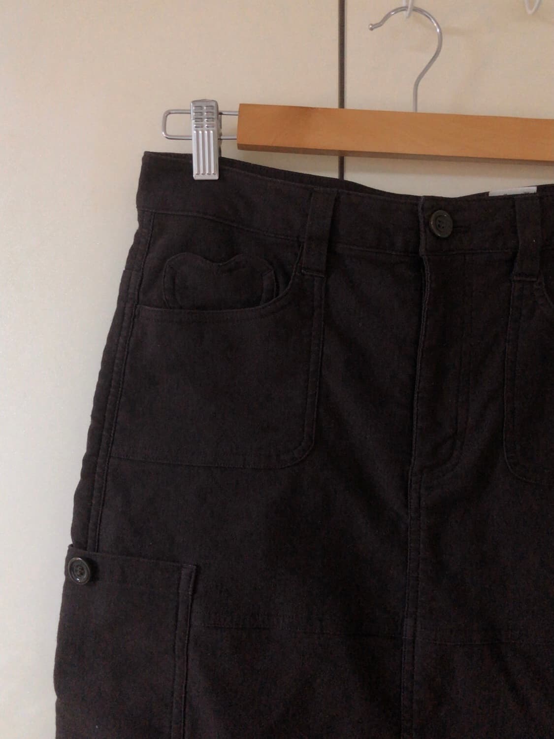 빈티지 브라운 카고 스커트 상품이미지3