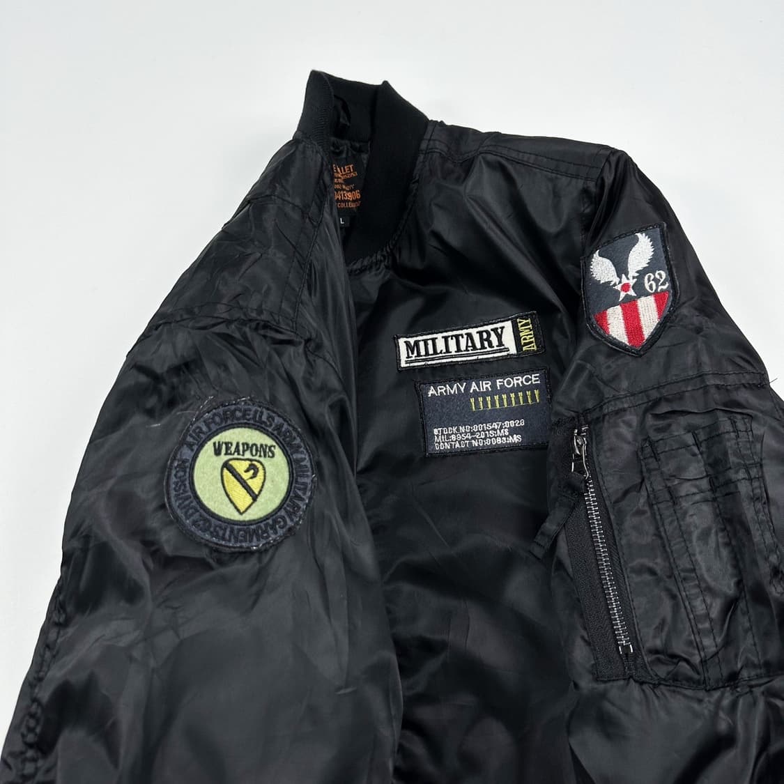 VTG 빈티지 재팬 블랙 ma1 블루종 자켓 (L) 상품이미지4