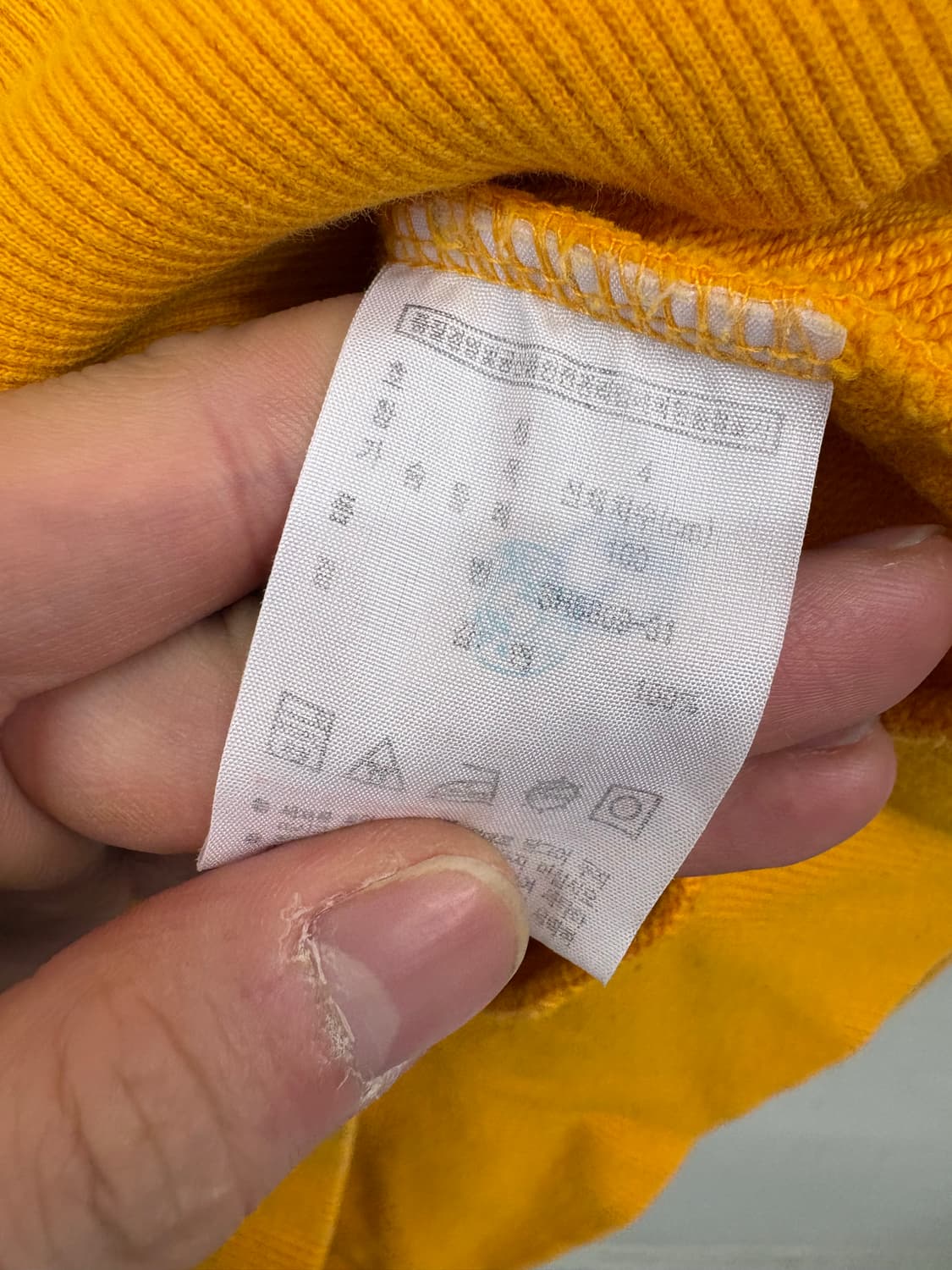 라코스테 빅크록 옐로우 후드티 상품이미지6