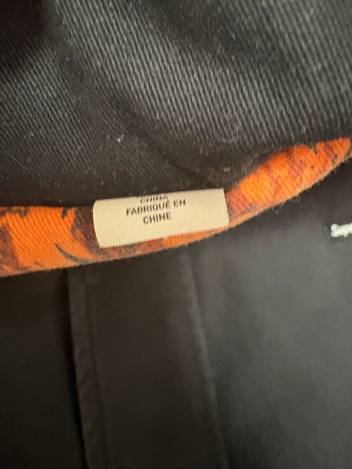 슈프림 리얼트리 리버시블 퀼티드 워크 자켓 블랙 - 24SS 상품이미지5