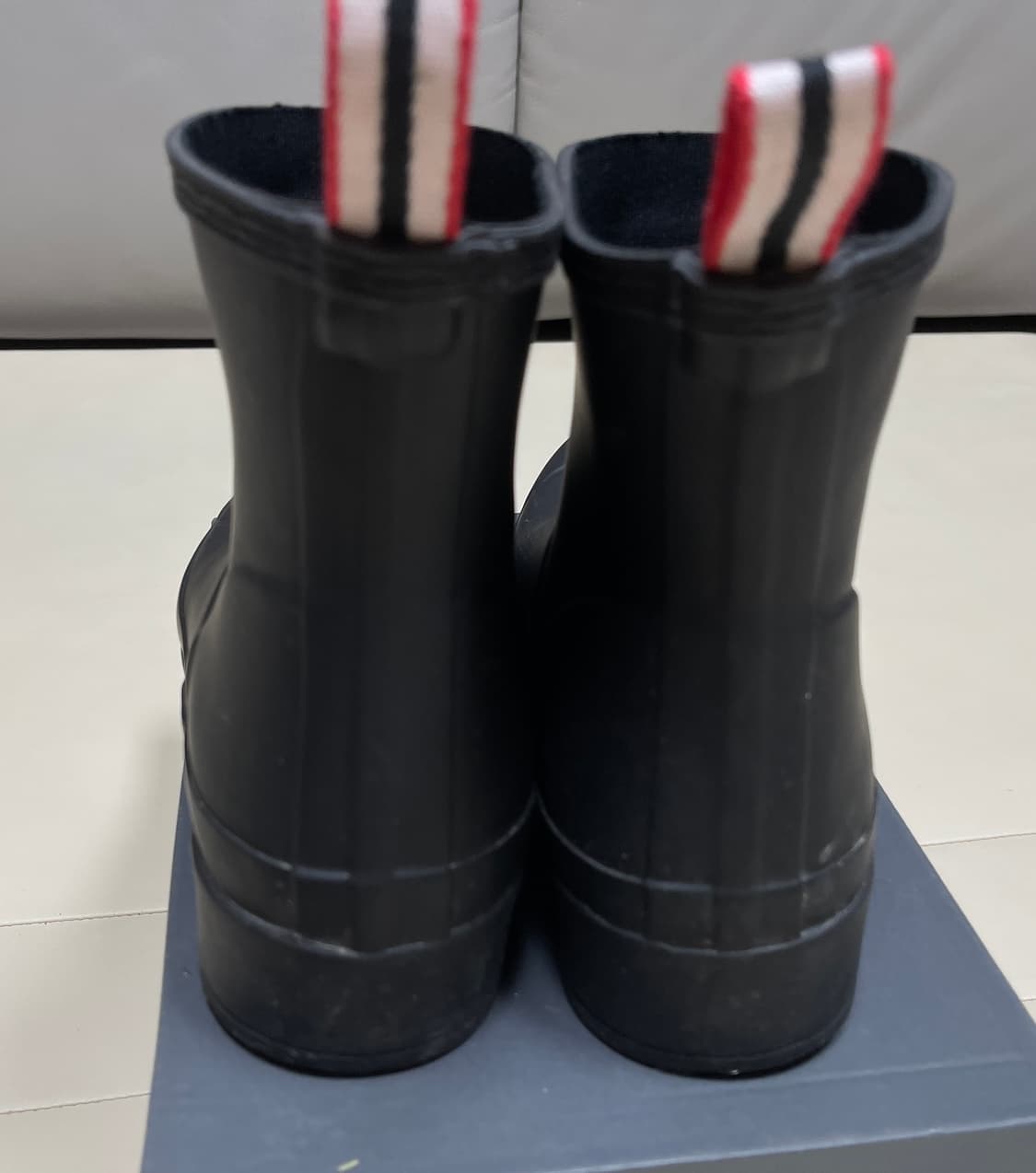 헌터(Hunter) 오리지널 플레이 숏 블랙 레인 부츠 상품이미지8