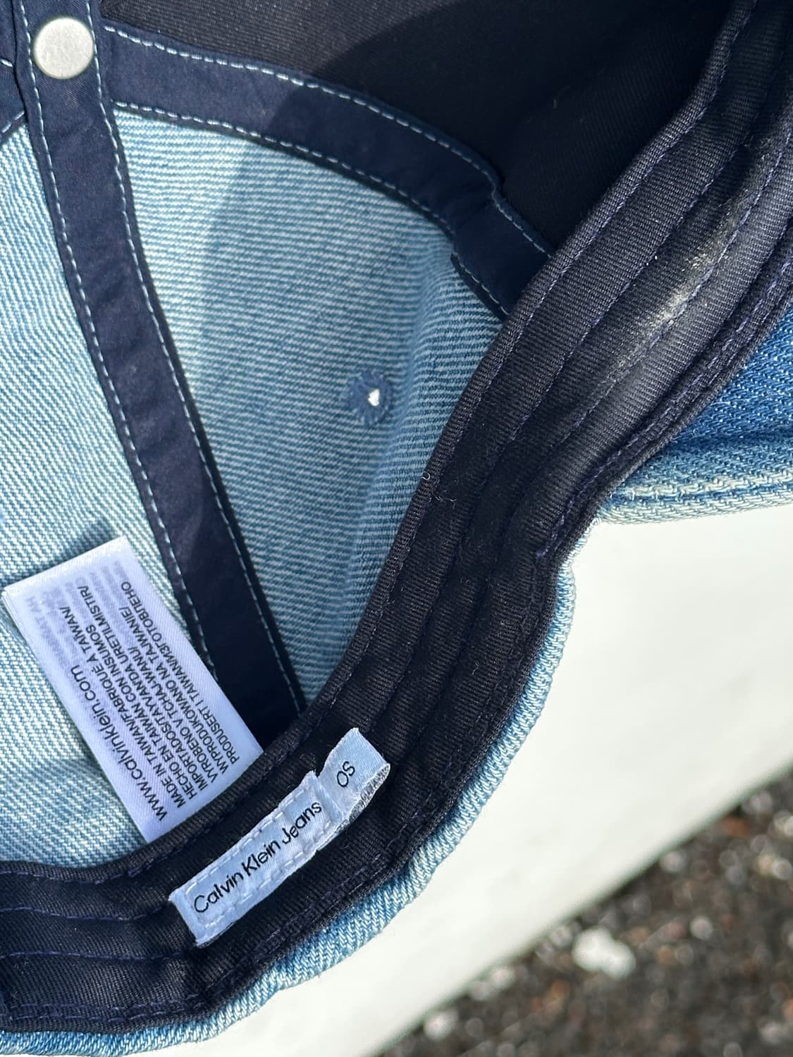 [M-L] 캘빈클라인 로고 데님 볼캡 모자 상품이미지6