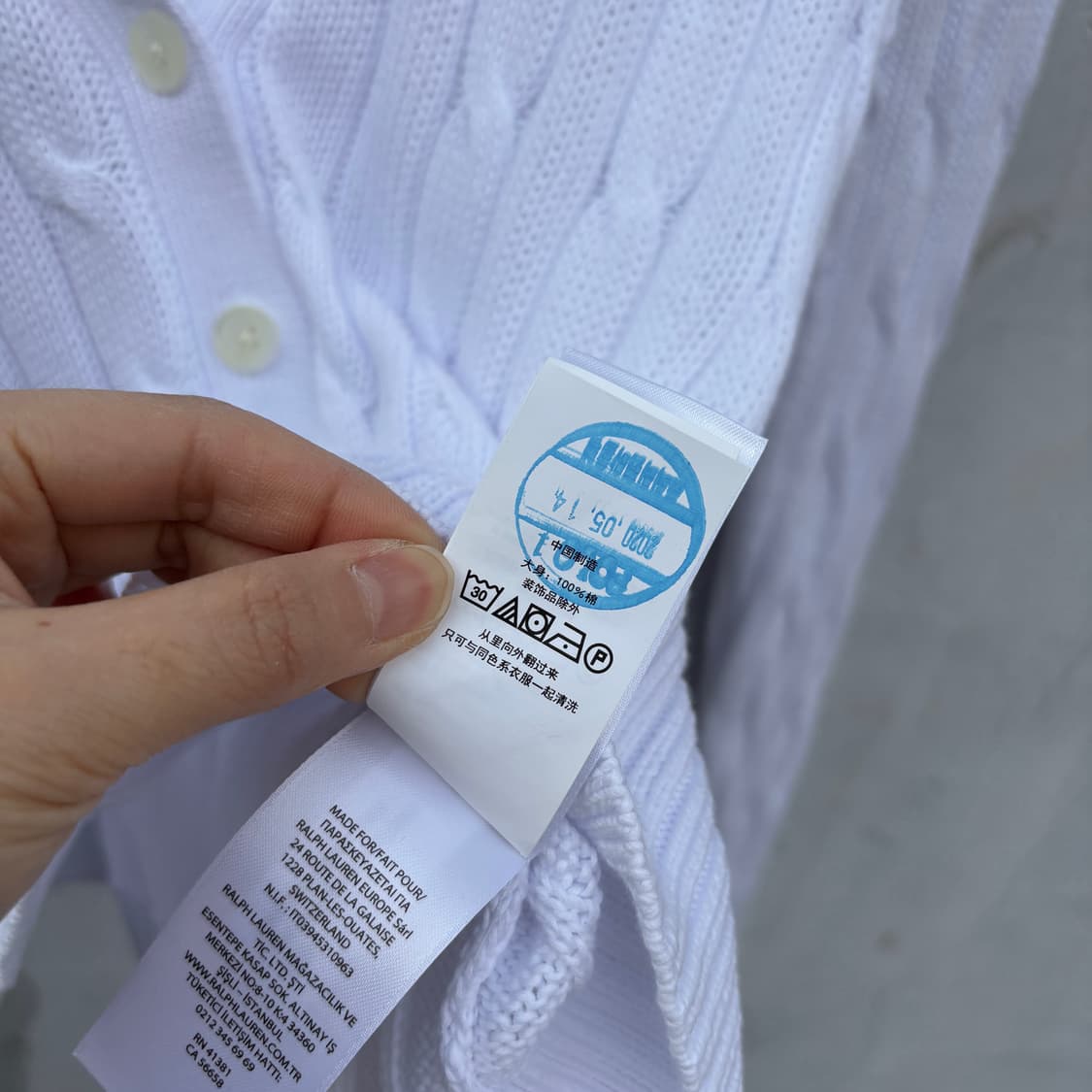 Polo 폴로 케이블 꽈배기 니트 가디건 상품이미지7