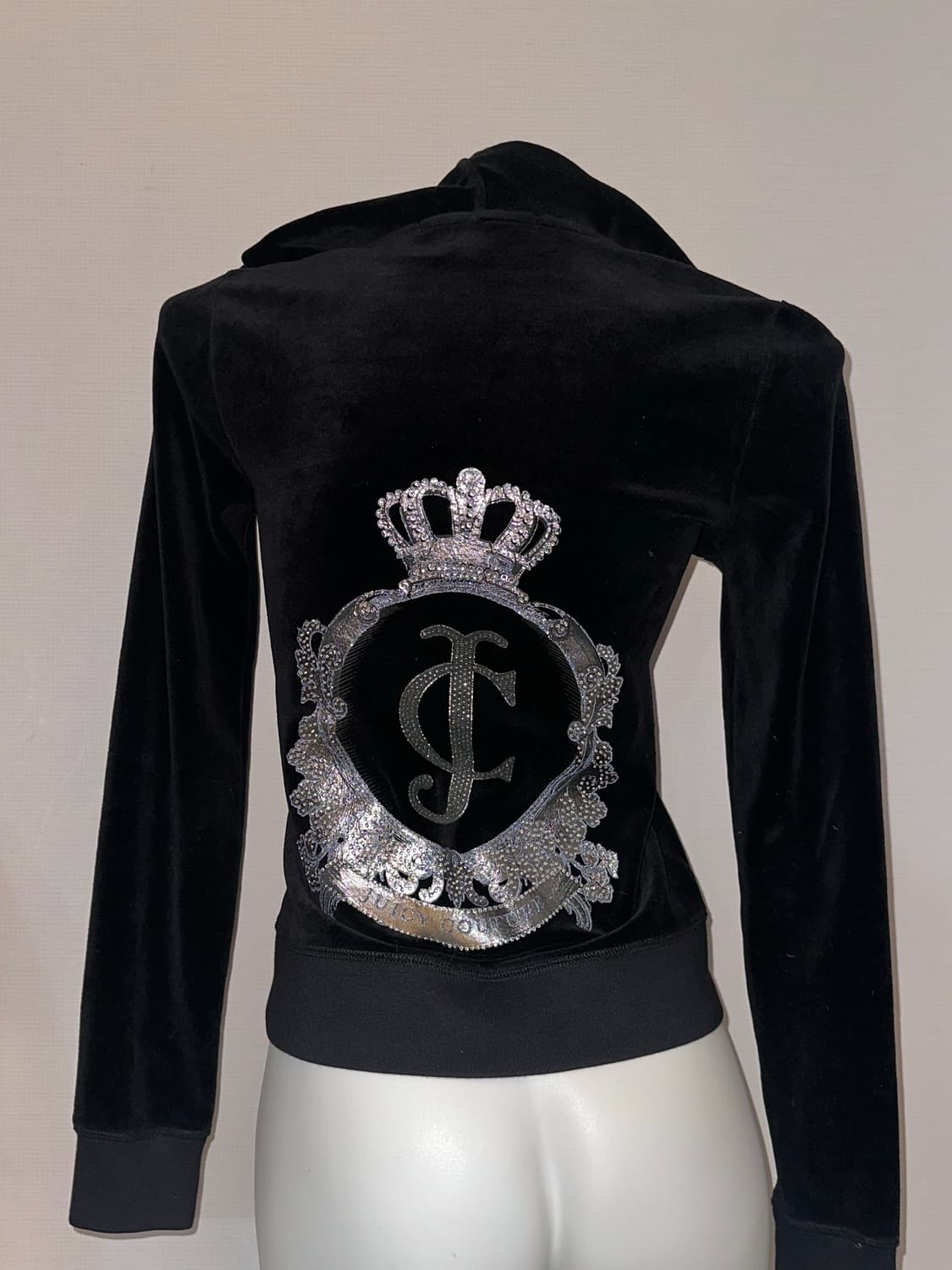 빈티지 쥬시꾸뛰르 슬림핏 벨벳후드집업 상품이미지6