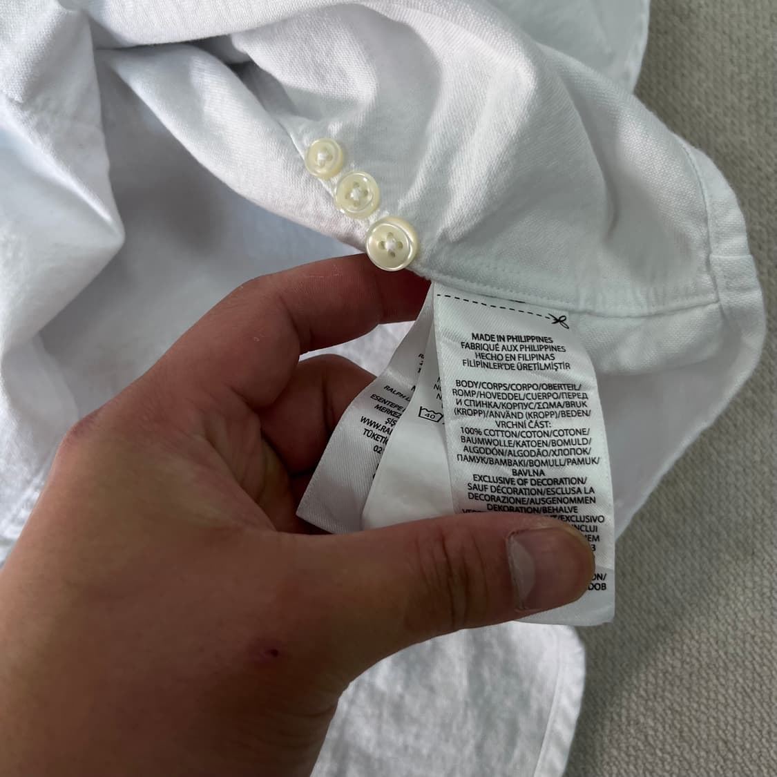 115 폴로랄프로렌 신형라벨 화이트 셔츠 상품이미지5