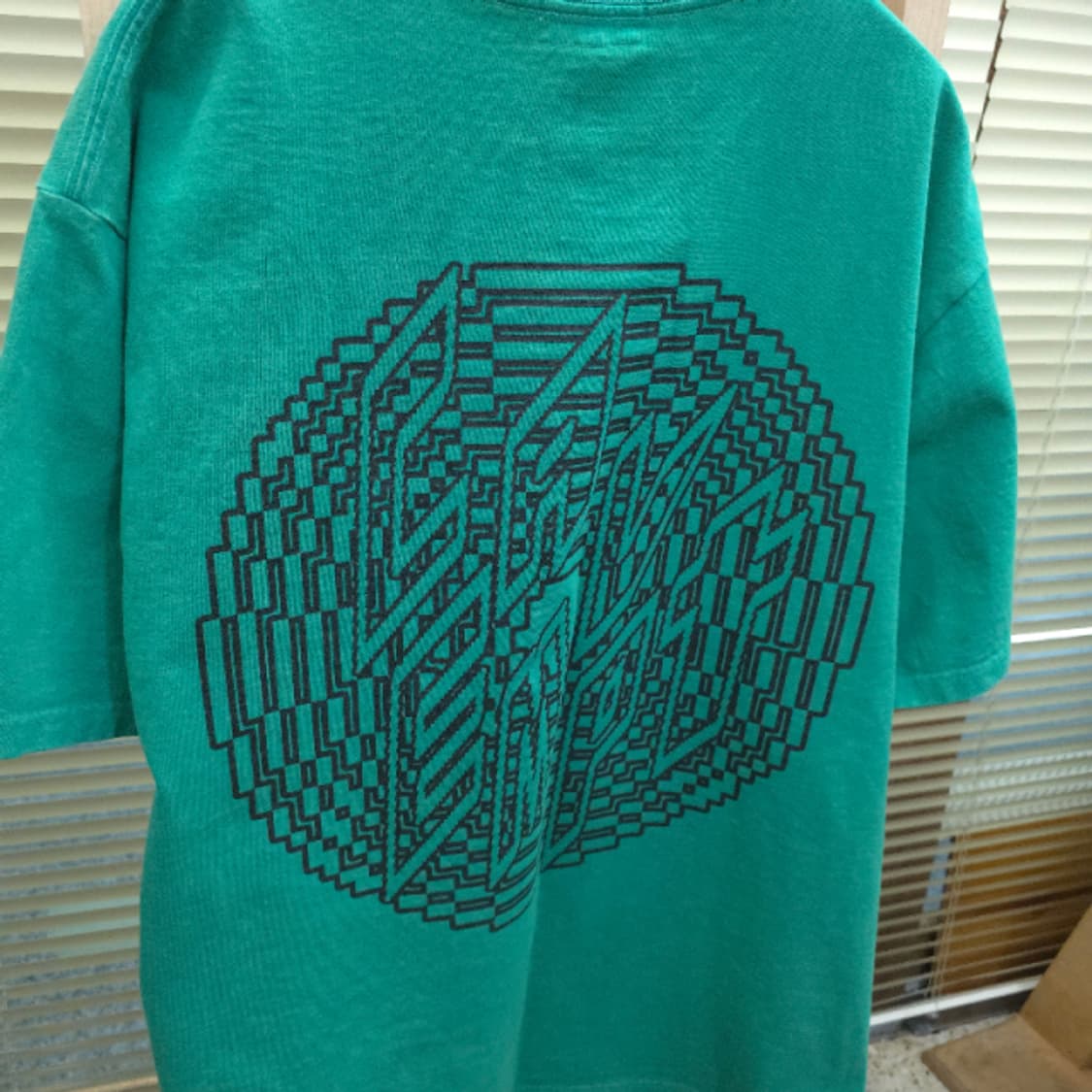 [CAVEMPT] Overdye Outline T-Shirt Green 상품이미지7