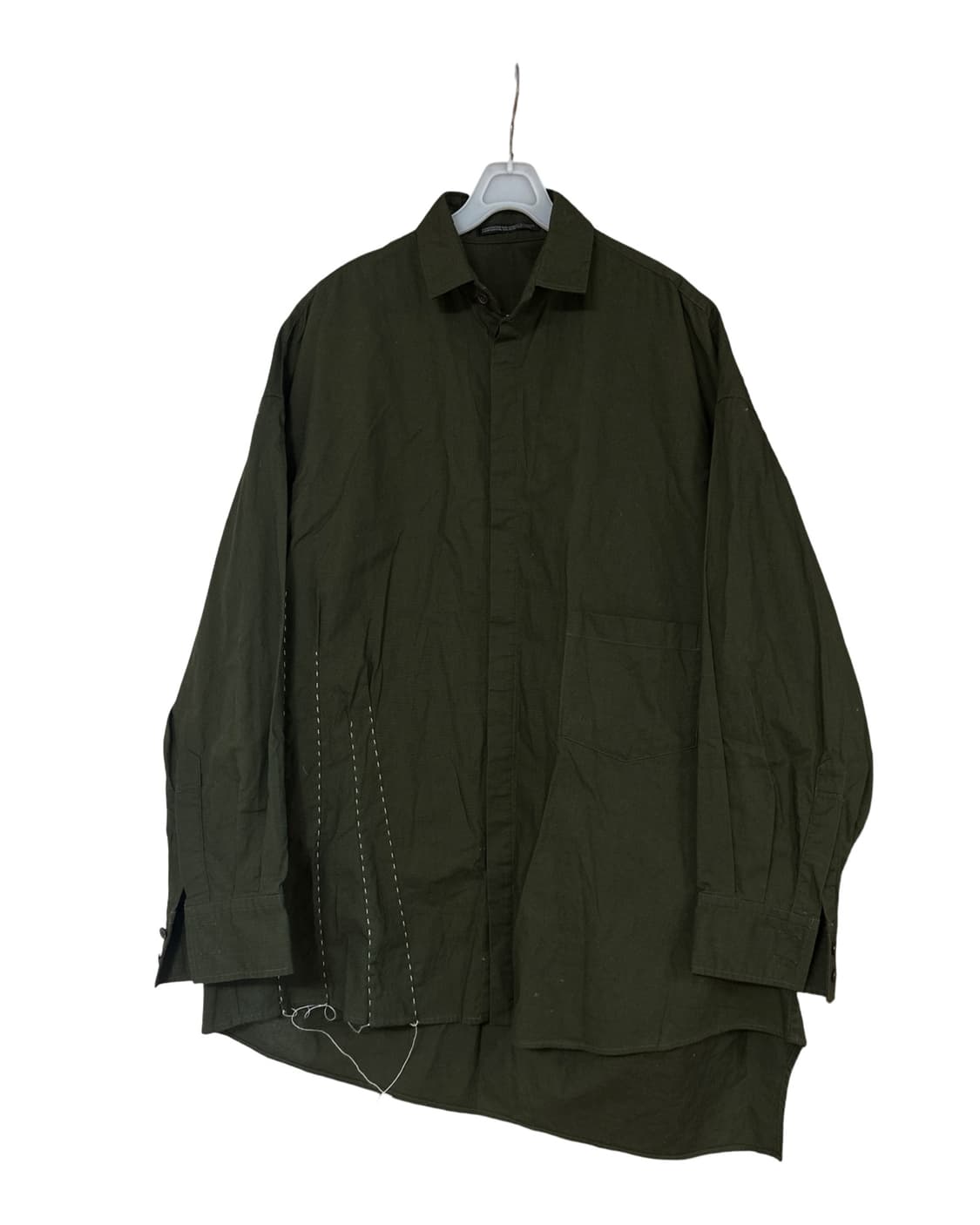 요지야마모토 y’s 딥카키 셔츠 상품이미지1