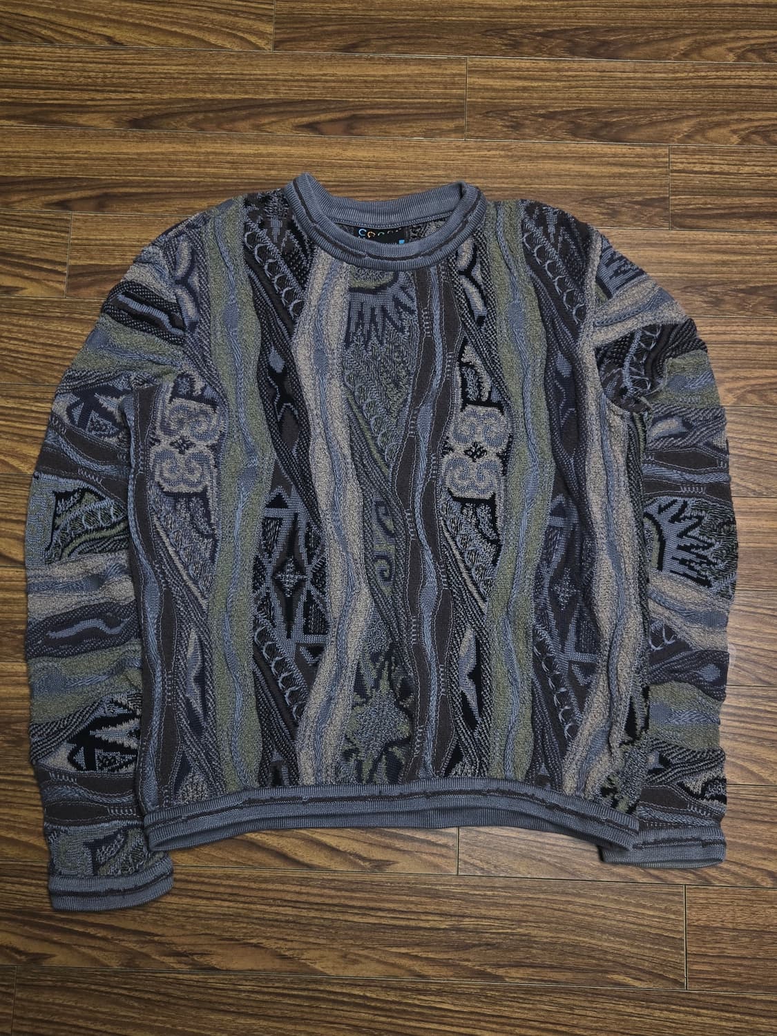 쿠지 googi 빈티지 자카드 니트 상품이미지1