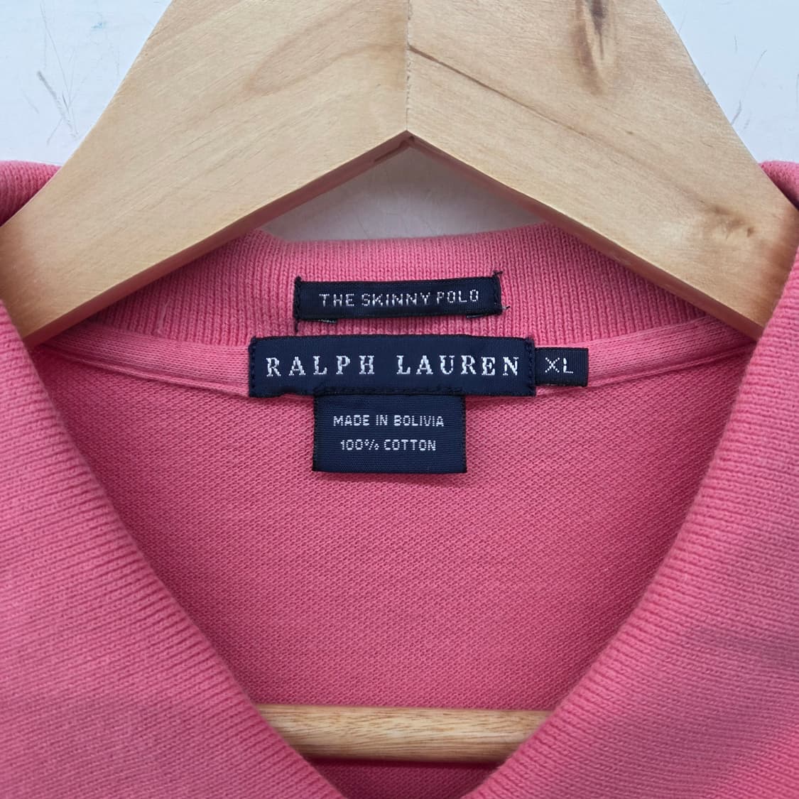 폴로 랄프로렌 핑크 반팔 폴로티 여XL 상품이미지4