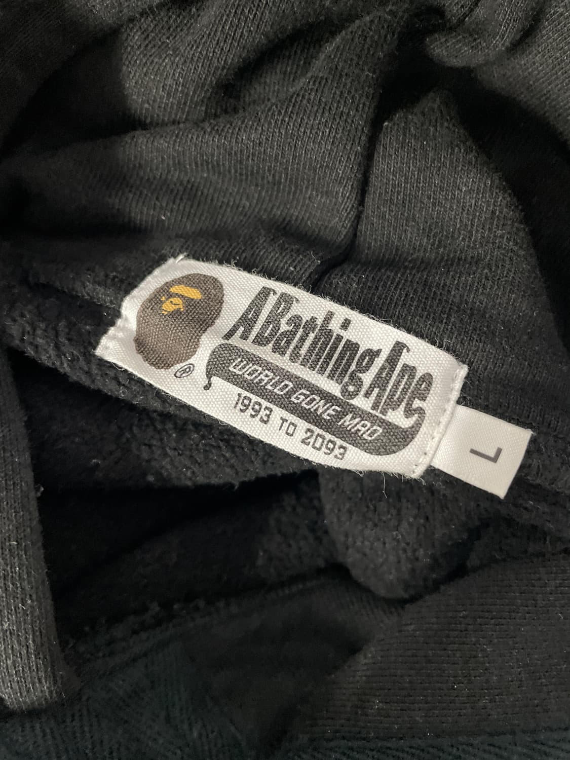 베이프 컬리지후드 릴랙스핏 L 상품이미지4