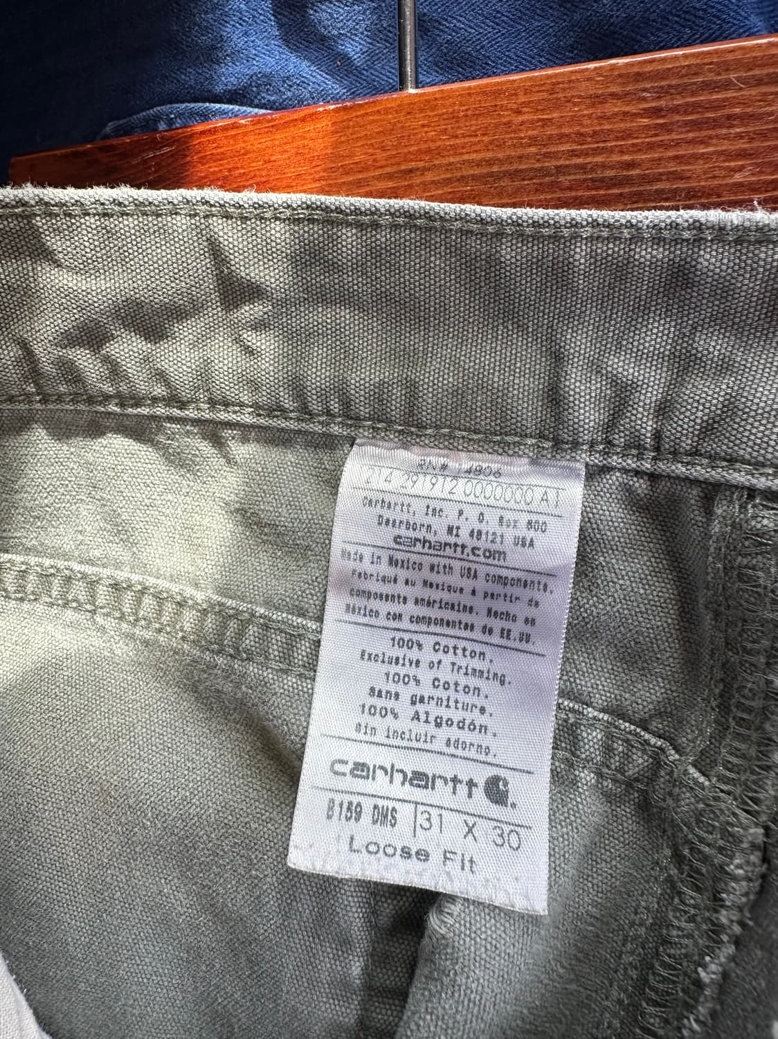칼하트 더티 싱글니 카펜터 워크팬츠 31x30 상품이미지7