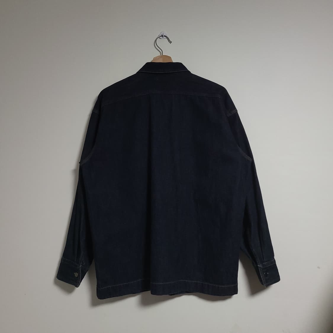 (M) UNIQLO U 유니클로 르메르 데님 셔츠 자켓 청남방 상품이미지4
