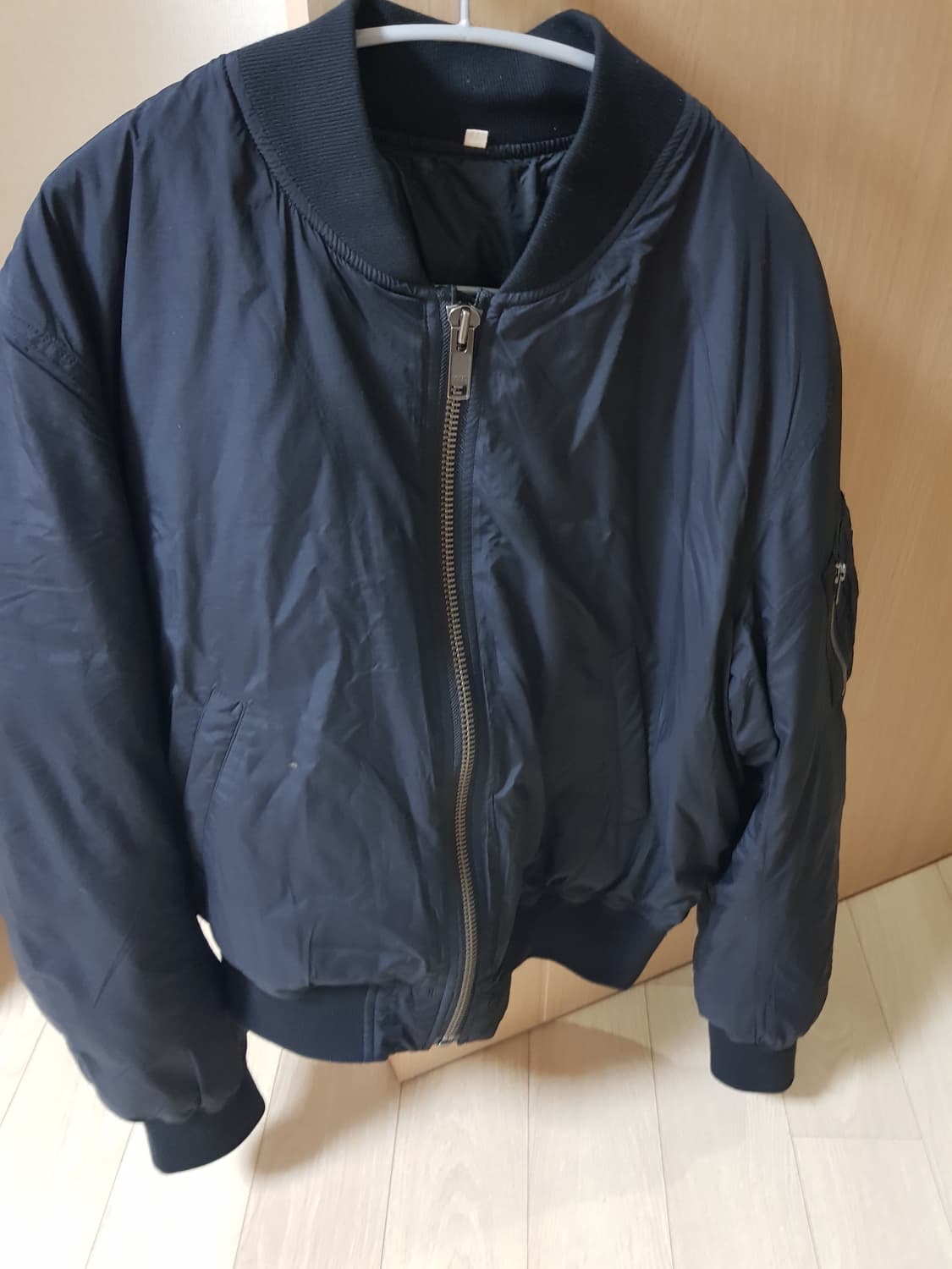 무인양품 muji labo ma-1 항공 점퍼 블랙 상품이미지1