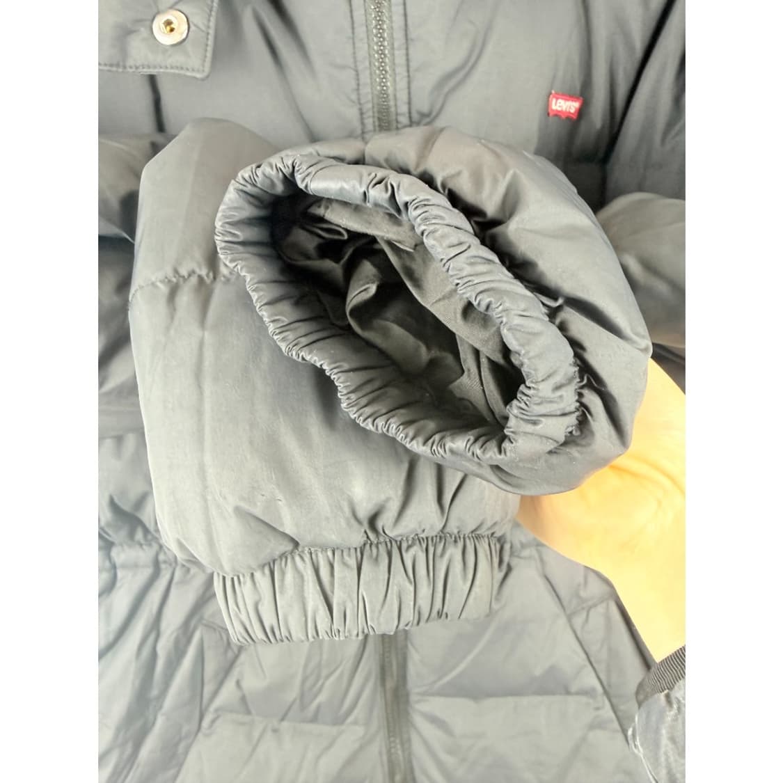 (M) 리바이스 우먼스 덕다운 롱 패딩 블랙 상품이미지5