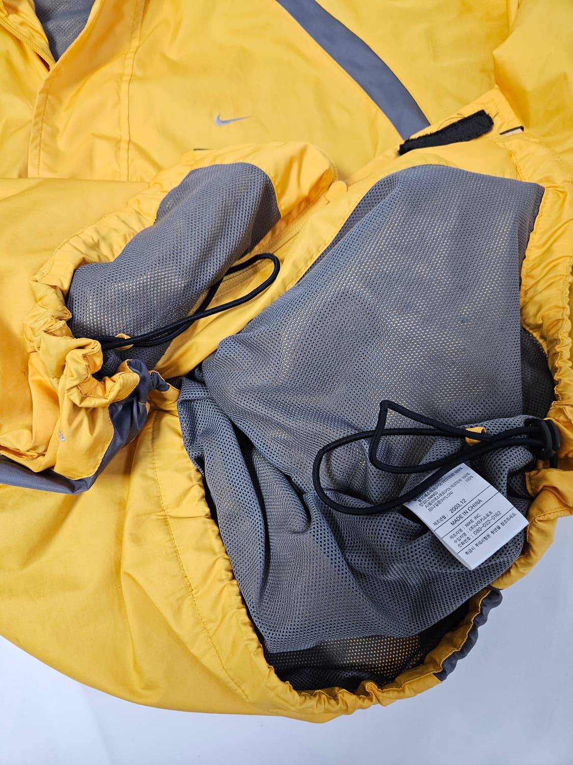 나이키 00s 올드스쿨 메탈스우시 바람막이 우븐자켓 테크 스트링 빈티지 상품이미지4