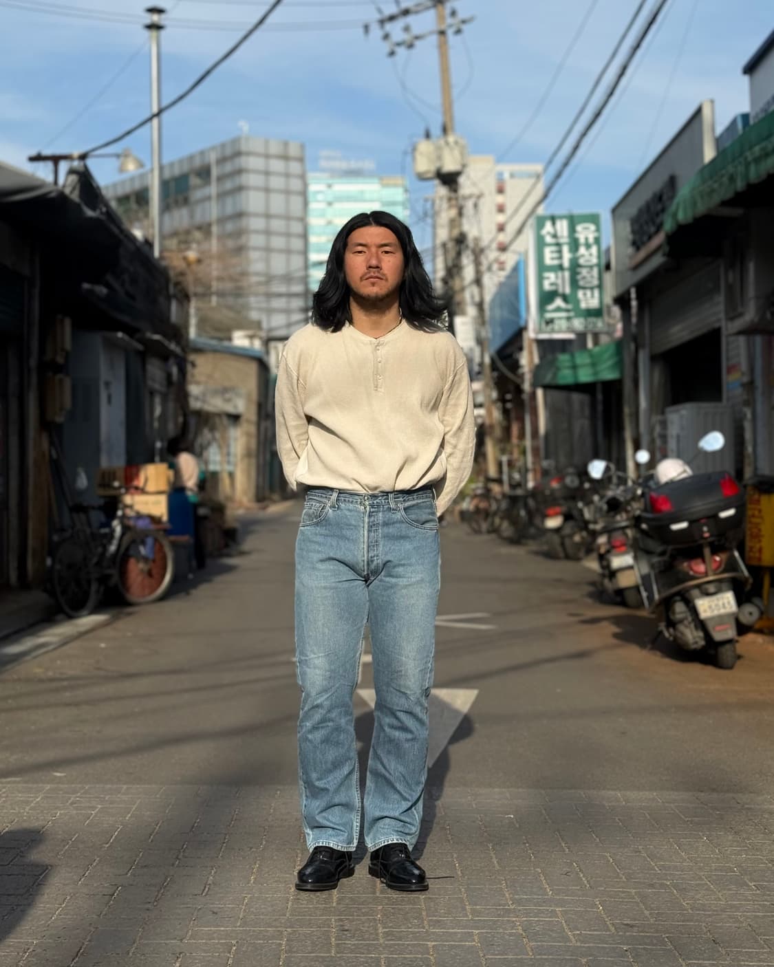 00‘s 리바이스 501 스트레이트핏 데님 팬츠 34 상품이미지7