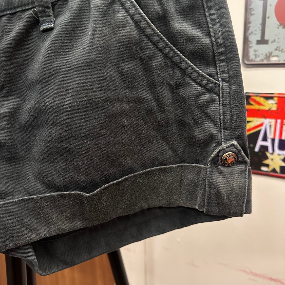 BAPE, Navy Roll-Up Detail Shorts  상품이미지4