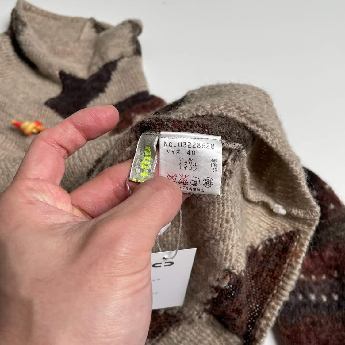 i+mu 스트링 셔링 울 블렌드 터틀넥 니트  상품이미지7