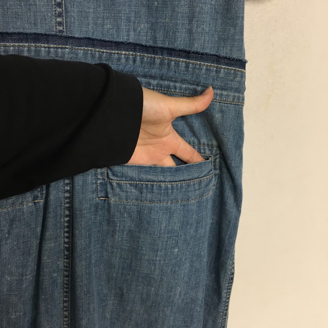 래트바이티 데님 롱 원피스 55 상품이미지7