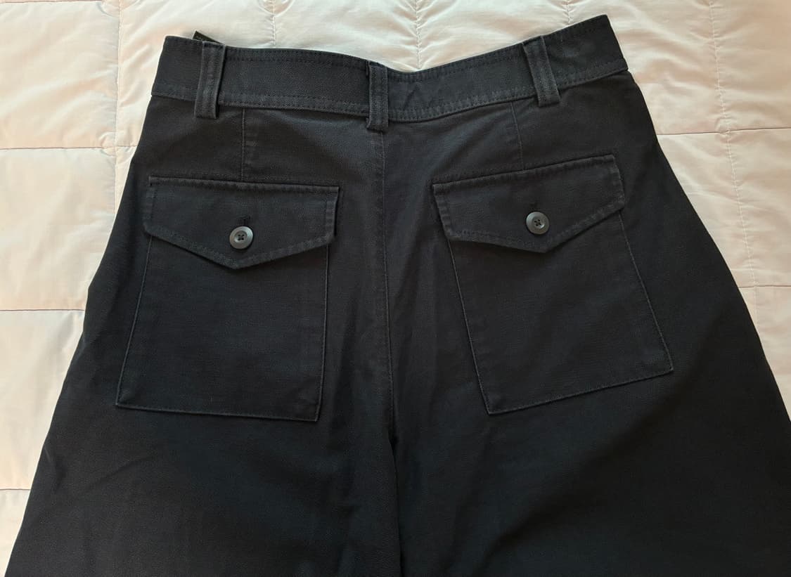 유니클로 저지배럴레그팬츠 NAVY 사이즈 M 상품이미지4