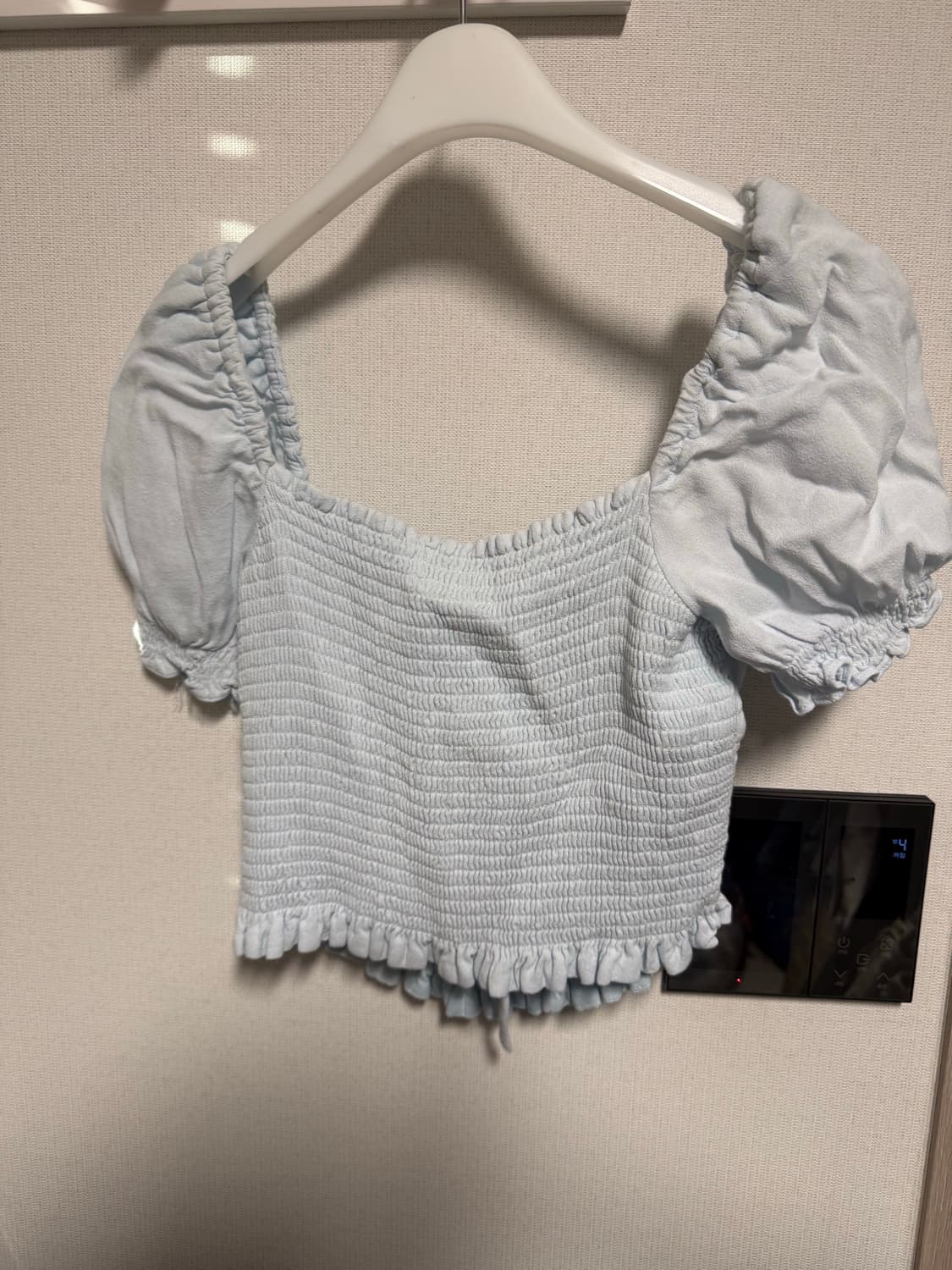 Aritzi Sinatra Blouse 크롭 스카이블루 블라우스 상품이미지4