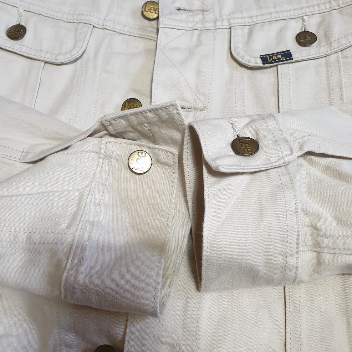 lee 트러커자켓 데님자켓 에크루 아이보리 상품이미지3