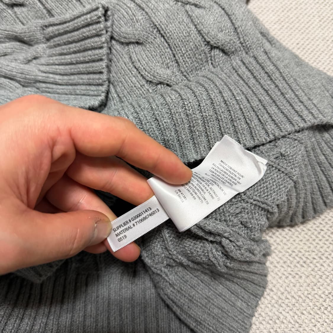 폴로 랄프로렌 라운드 케이블 니트 상품이미지5