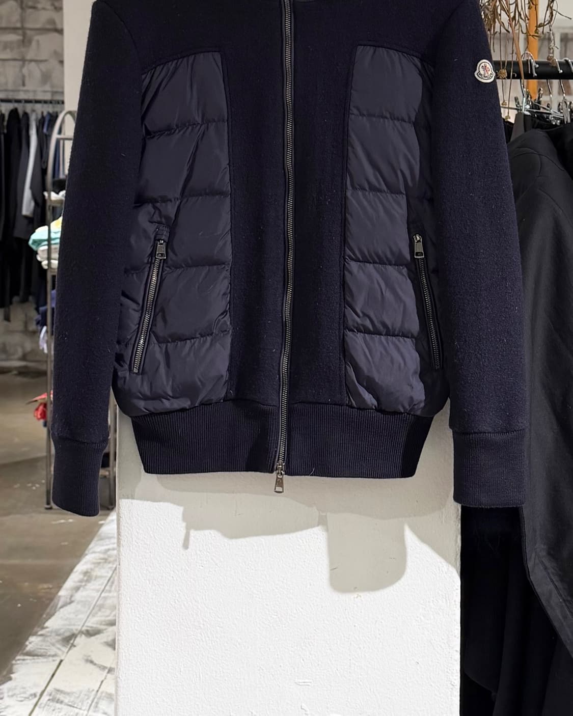 몽클레어 네이비 마글리아 가디건 패딩 집업 재킷 상품이미지5