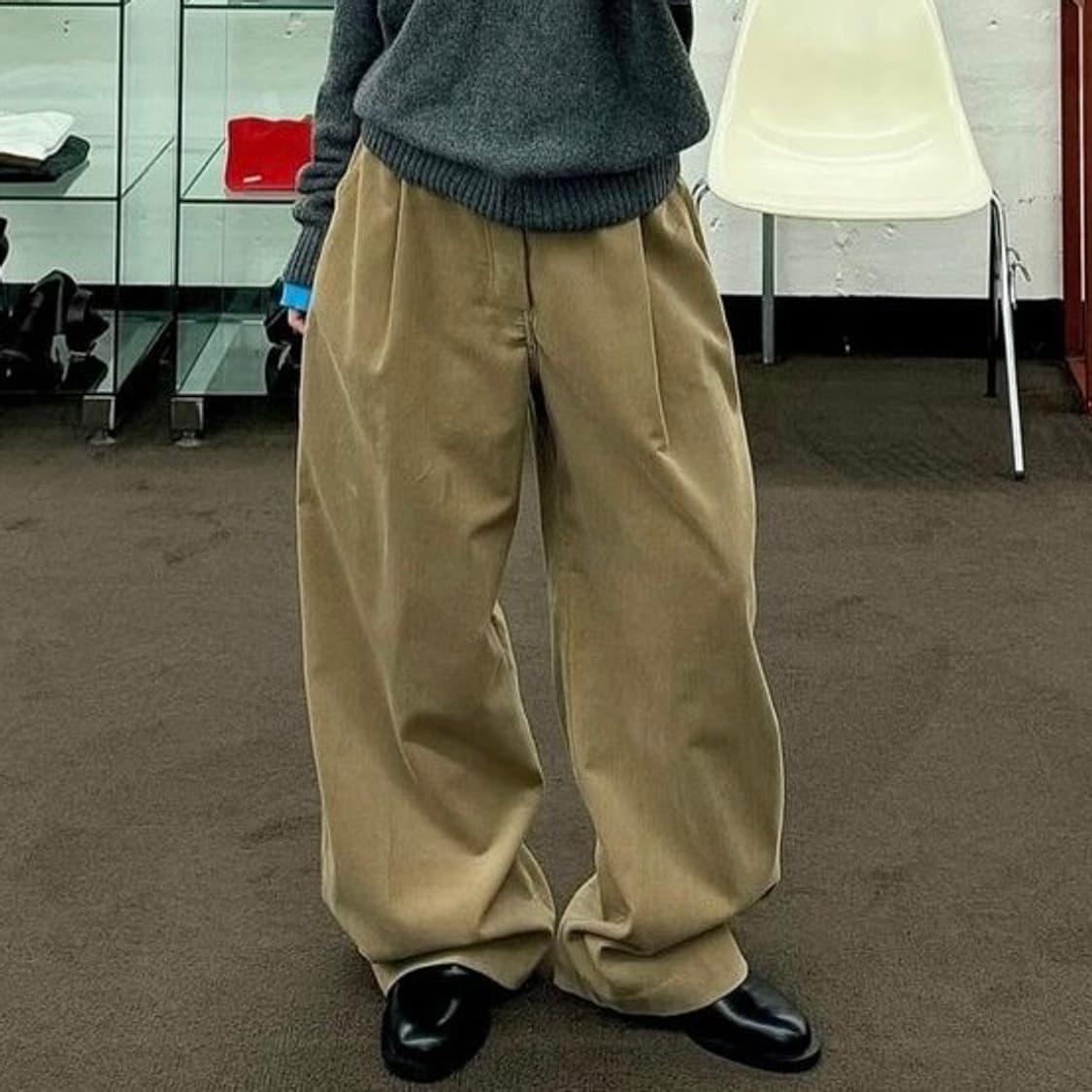 비긴202 워시드 코튼 도비 팬츠 3 상품이미지1