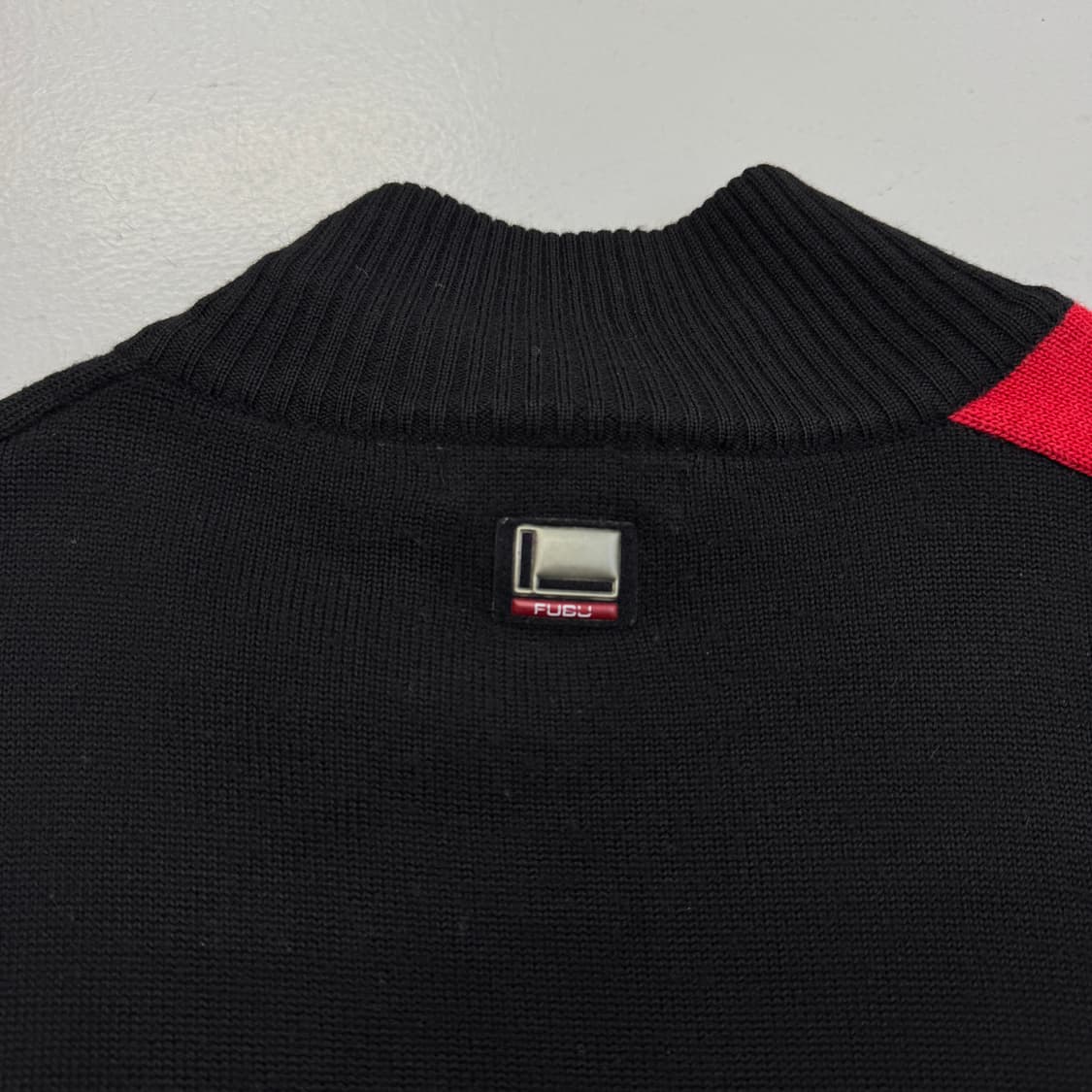 후부 사선 빅로고 올드스쿨 레이싱 니트집업 상품이미지7