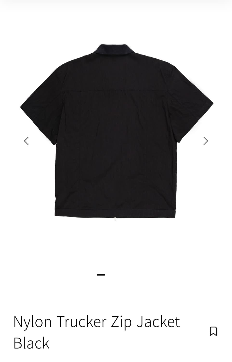 Ontas Nylon Trucker Zip Jacket Black 상품이미지2