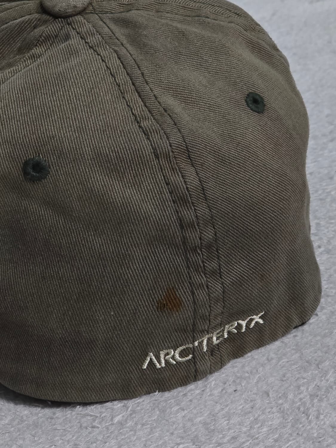 Arcteryx 아크테릭스 볼캡 빈티지 빅로고 카키 상품이미지4
