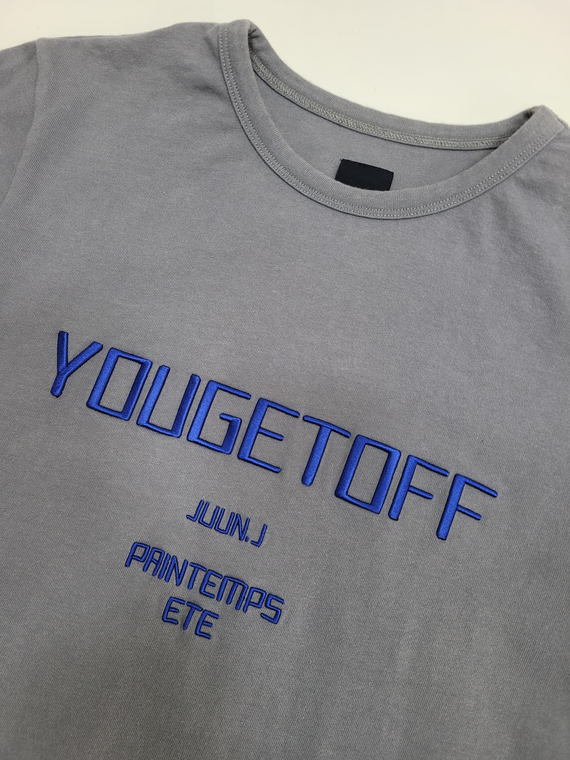 JUUN.J 22SS 준지 자수 로고 반팔 티셔츠 / 여 38 (85)  상품이미지3