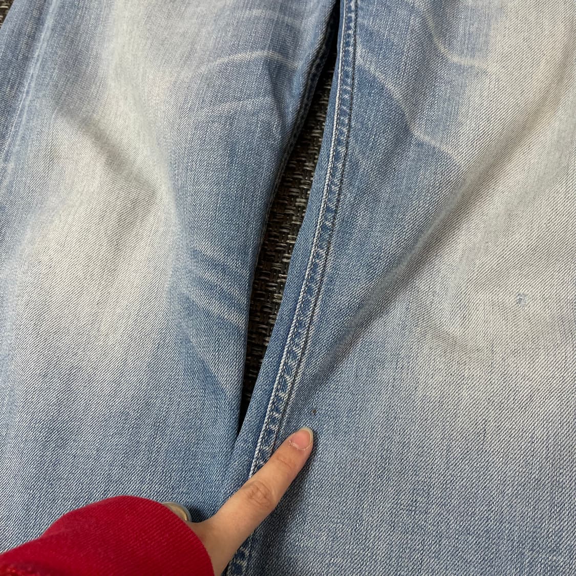 (30) 디젤 연청 워싱 버튼플라이 데님 팬츠 상품이미지6