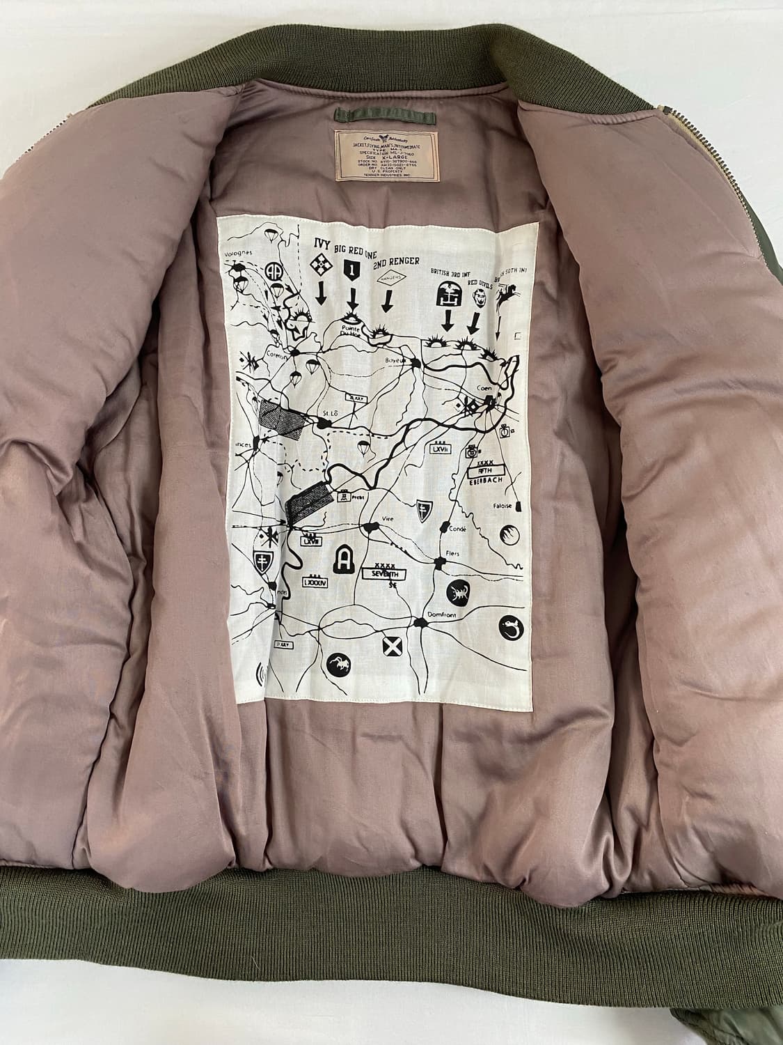 테니어 엑스톤즈 MA-1 마원 항공점퍼 봄버 XL 상품이미지3