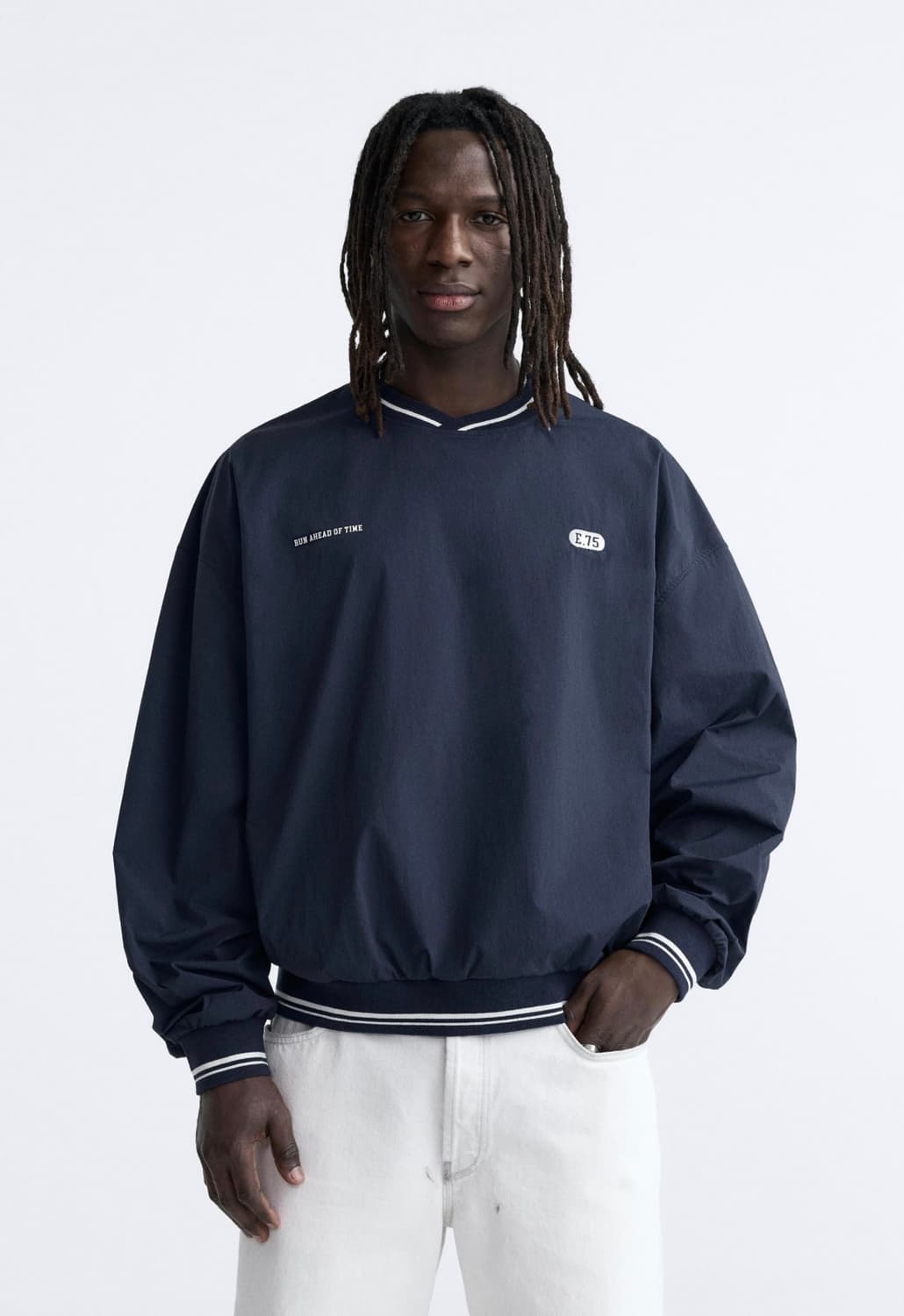 자라 zara 테크니컬 맨투맨 상품이미지5