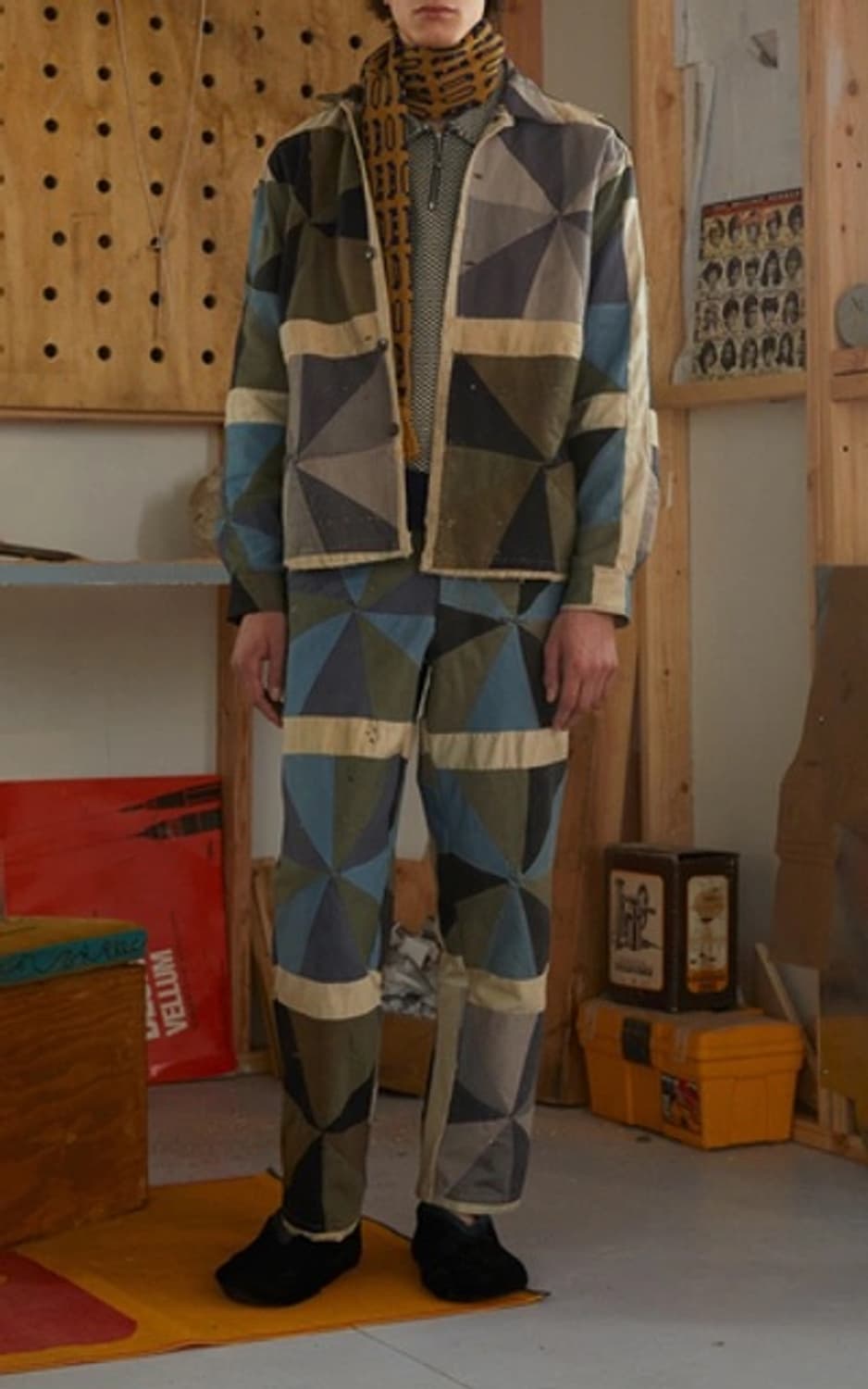 보디 19aw 하바나 패치워크 자켓 L/XL 상품이미지3