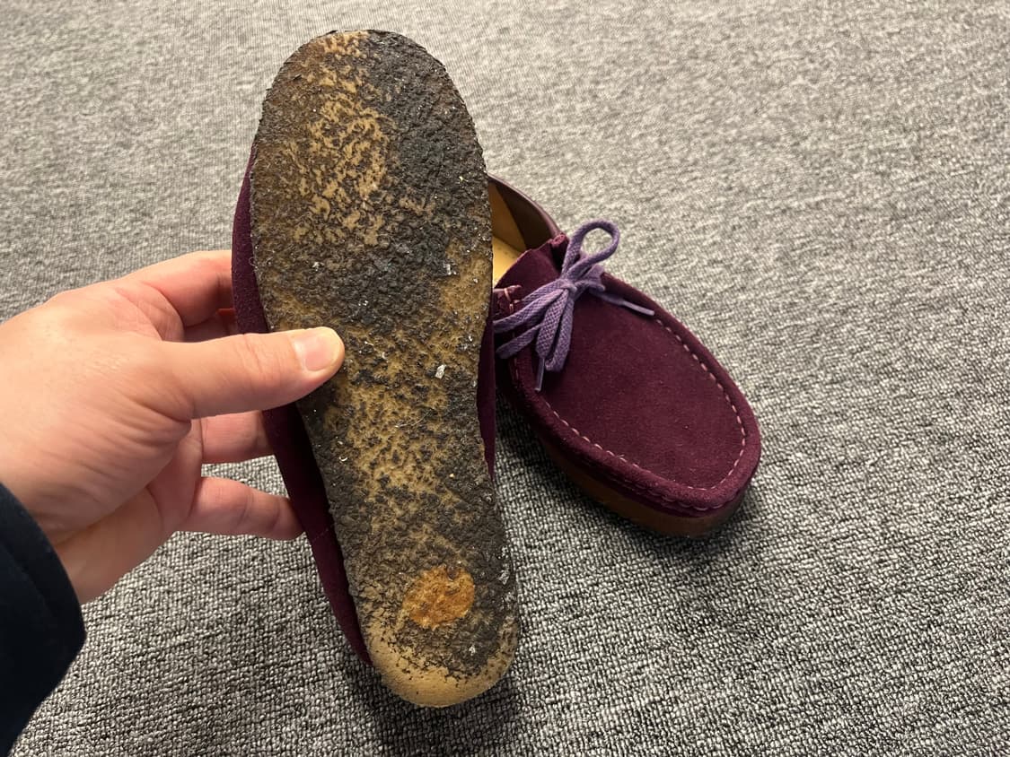 [240] 클락스 스웨이드 월라비 퍼플 레이스 UK5D  상품이미지6