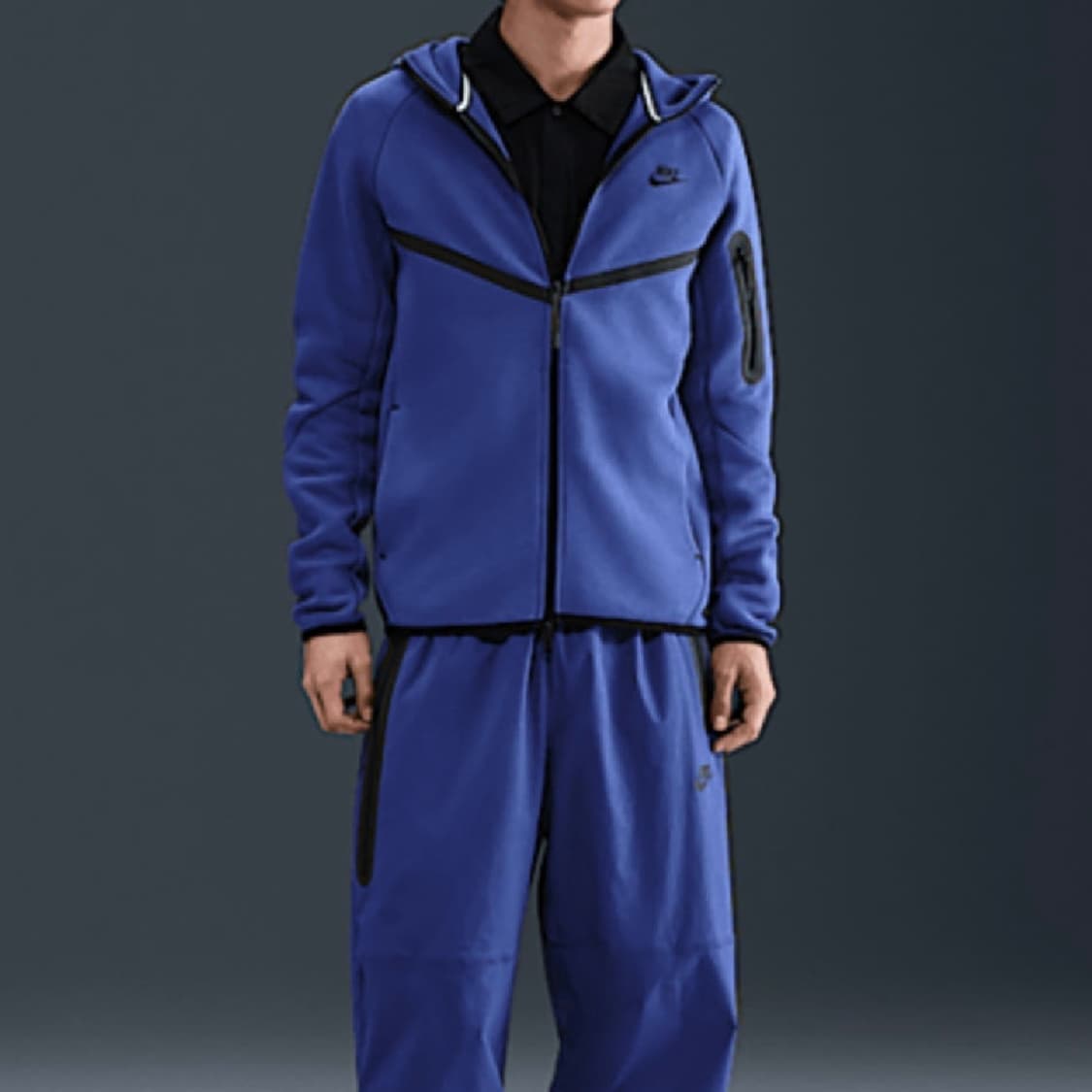 [새상품] 나이키 테크팩 테크플리스 풀집 윈드러너 후드집업 네이비 M 상품이미지4