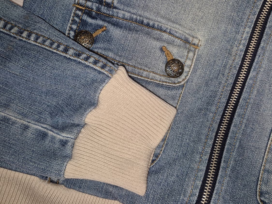 Vintage y2k crop denim Jacket 상품이미지2