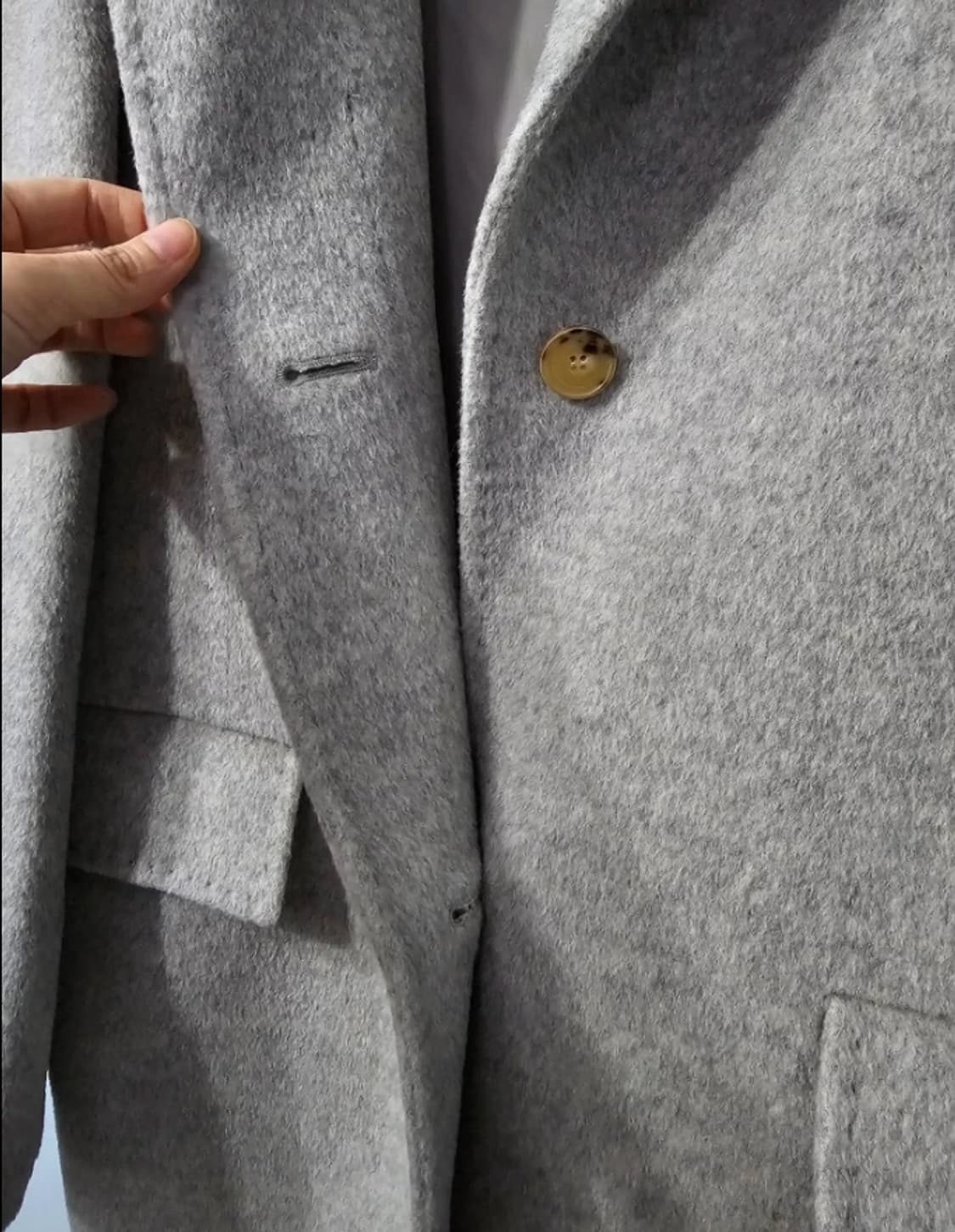 TIME 타임 롱 코트 회색 ~55 상품이미지8