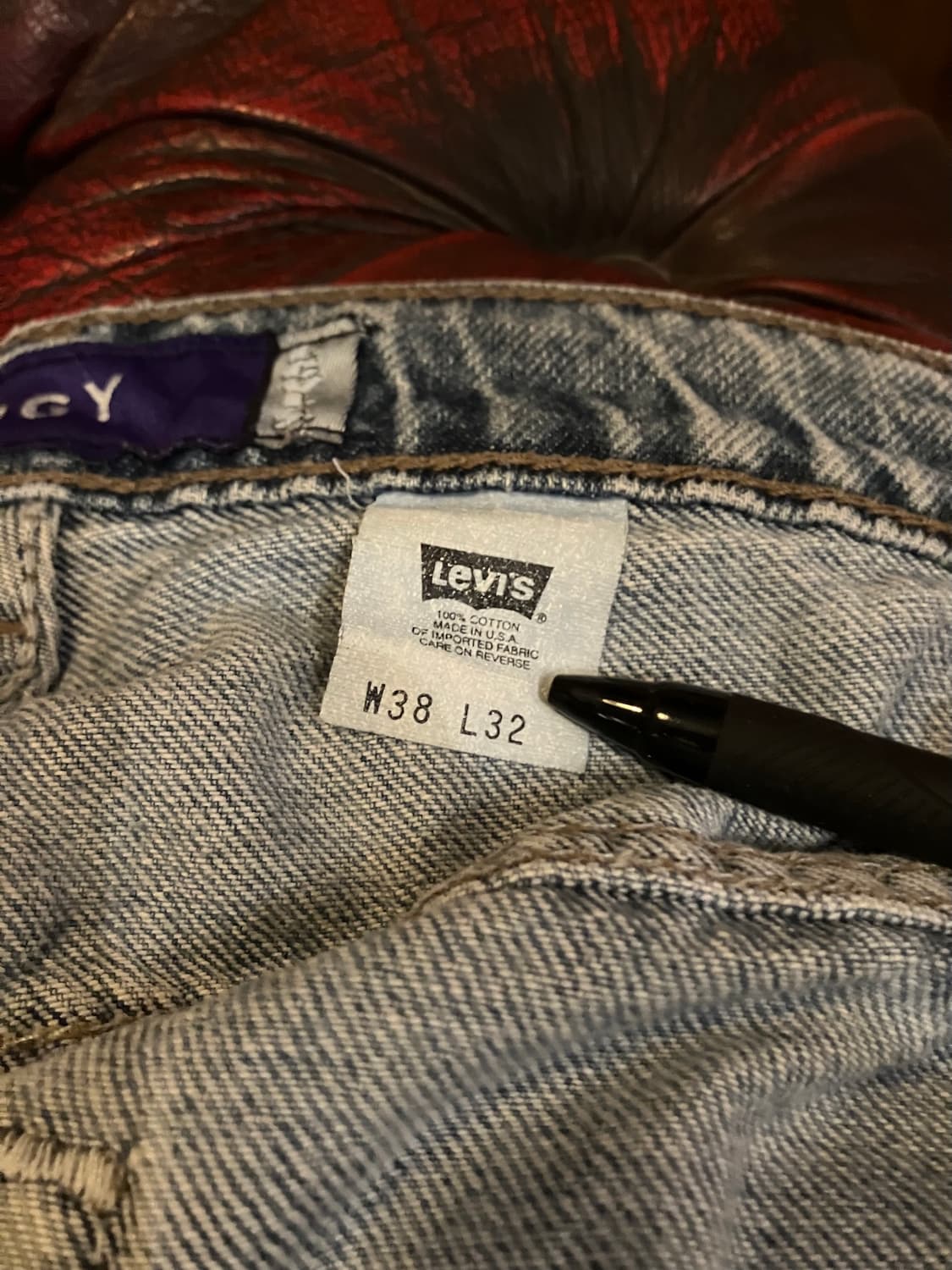 90s USA 빈티지 리바이스 실버탭 배기핏 데님 팬츠 상품이미지9