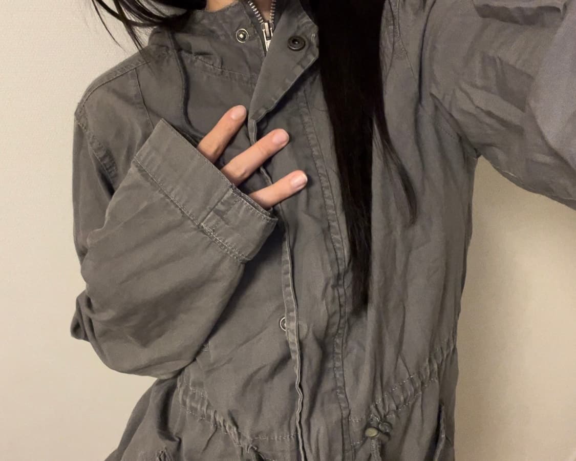 purple brown string hoodie jacket 상품이미지1