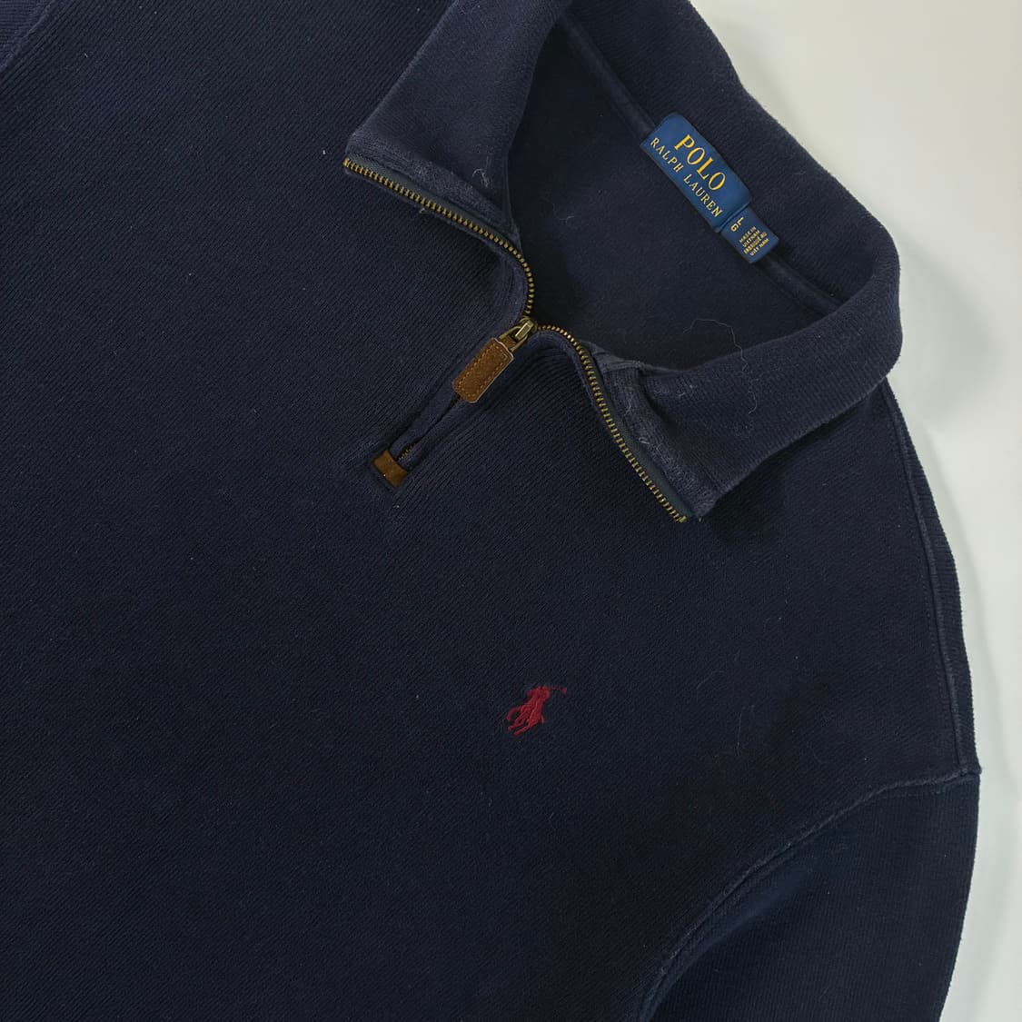 Polo 폴로 랄프로렌 신형 네이비 쿼터집업 니트 상품이미지3