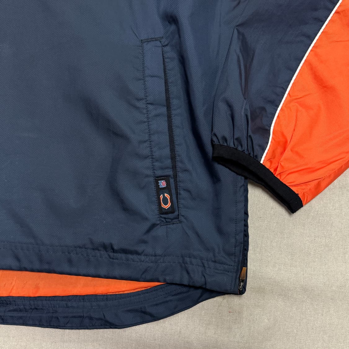 리복 NFL 90s 시카고베어스 나일론 반집업 M 상품이미지4