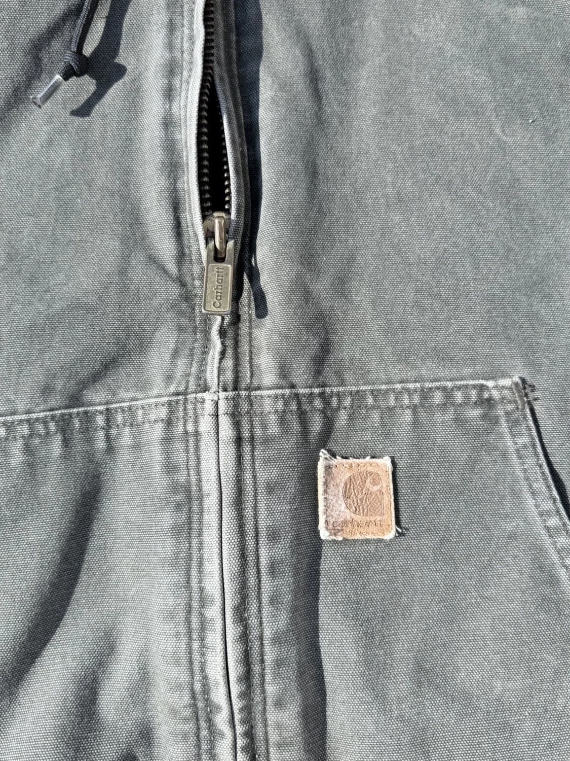 칼하트 J130 빈티지 샌드스톤 덕 액티브 자켓 모스 그린 상품이미지4